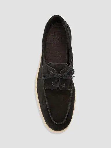 John Lobb Men's Foil Suede Boat Shoes - Black - Size 13 | Thumbnail 6 John Lobb Men's Foil Suede Boat Shoes - Black - Size 13 | Thumbnail 6