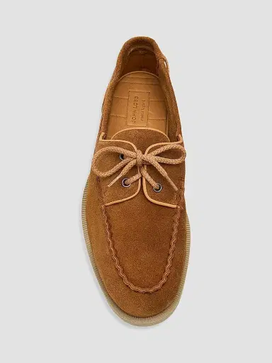 John Lobb Men's Foil Suede Boat Shoes - Brown - Size 13 | Thumbnail 4 John Lobb Men's Foil Suede Boat Shoes - Brown - Size 13 | Thumbnail 4