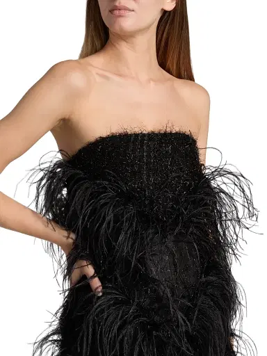 16Arlington Women's Visea Feathered Strapless Minidress | Thumbnail 6 16Arlington Women's Visea Feathered Strapless Minidress | Thumbnail 6