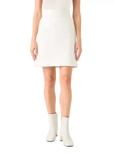 Akris punto Women's Faux Patent Leather A-Line Miniskirt | Thumbnail 2 Akris punto Women's Faux Patent Leather A-Line Miniskirt | Thumbnail 2