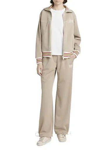 Golden Goose Women's Star Pinstriped Joggers - Khaki - Size XXS | Thumbnail 4 Golden Goose Women's Star Pinstriped Joggers - Khaki - Size XXS | Thumbnail 4