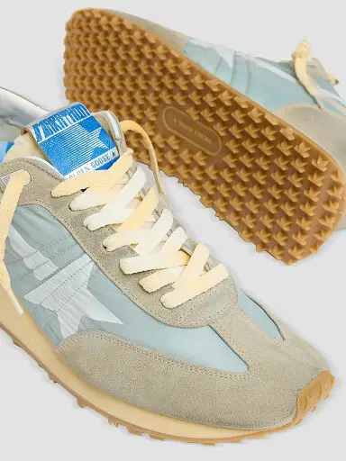 Golden Goose Men's Running Marathon Nylon & Suede Sneakers - Blue | Thumbnail 5 Golden Goose Men's Running Marathon Nylon & Suede Sneakers - Blue | Thumbnail 5