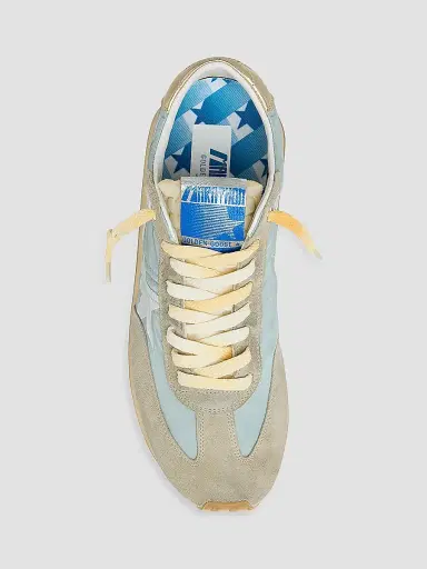 Golden Goose Men's Running Marathon Nylon & Suede Sneakers - Blue | Thumbnail 6 Golden Goose Men's Running Marathon Nylon & Suede Sneakers - Blue | Thumbnail 6