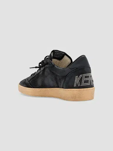 Golden Goose Men's Ball Star Leather Low-Top Sneakers - Black | Thumbnail 4 Golden Goose Men's Ball Star Leather Low-Top Sneakers - Black | Thumbnail 4