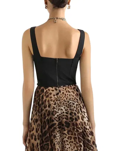 Dolce & Gabbana Women's Lace Crop Bustier Top - Nero - Size 12 | Thumbnail 3 Dolce & Gabbana Women's Lace Crop Bustier Top - Nero - Size 12 | Thumbnail 3