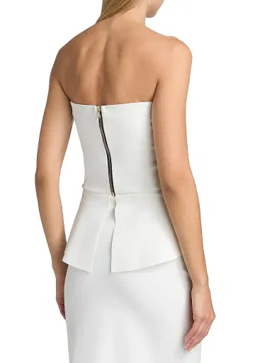 Chiara Boni La Petite Robe Women's Gabry Striped Strapless Top | Thumbnail 5 Chiara Boni La Petite Robe Women's Gabry Striped Strapless Top | Thumbnail 5