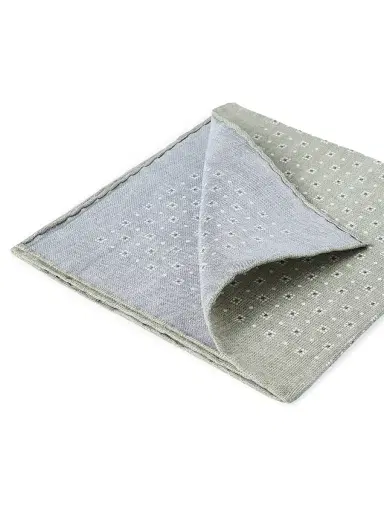 Brunello Cucinelli Men's Silk Patterned Pocket Square | Thumbnail 3 Brunello Cucinelli Men's Silk Patterned Pocket Square | Thumbnail 3