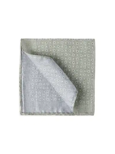 Brunello Cucinelli Men's Silk Patterned Pocket Square | Thumbnail 1 Brunello Cucinelli Men's Silk Patterned Pocket Square | Thumbnail 1
