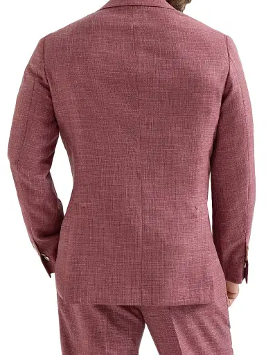 Brunello Cucinelli Men's Slubbed Virgin Wool, Silk and Linen Hopsack Deconstructed Cavallo Blazer | Thumbnail 4 Brunello Cucinelli Men's Slubbed Virgin Wool, Silk and Linen Hopsack Deconstructed Cavallo Blazer | Thumbnail 4