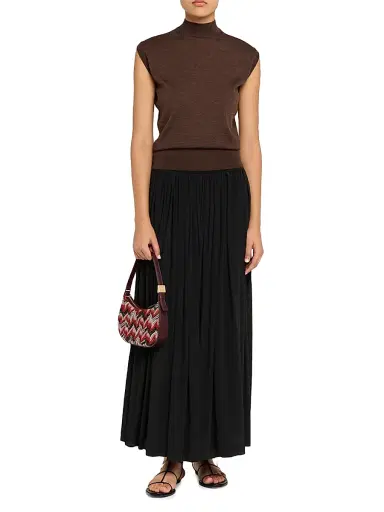 Missoni Women's Mini Chevron Raschel & Leather Hobo Bag - Red Multi | Thumbnail 3 Missoni Women's Mini Chevron Raschel & Leather Hobo Bag - Red Multi | Thumbnail 3