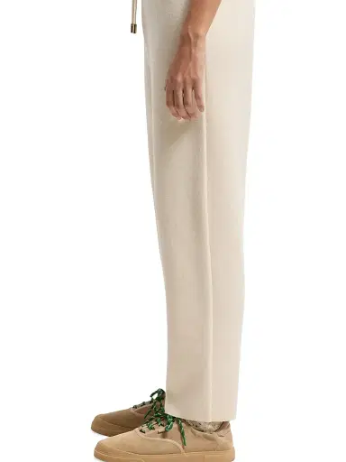 Moncler Women's Jogging Pants in Wool & Cashmere - White | Thumbnail 3 Moncler Women's Jogging Pants in Wool & Cashmere - White | Thumbnail 3