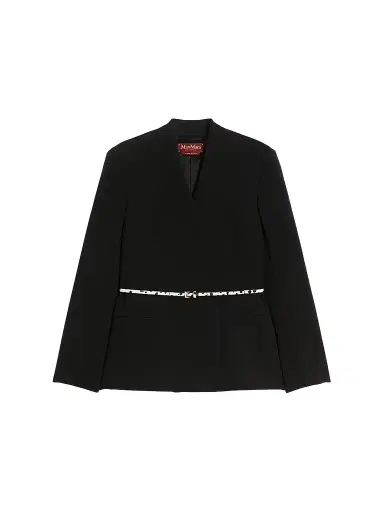 Max Mara Women's Double Breasted Cady Jacket with Belt | Thumbnail 1 Max Mara Women's Double Breasted Cady Jacket with Belt | Thumbnail 1