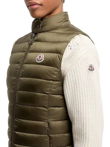 Moncler Women's Igens Puffer Vest - Olive Green - Size XXL | Thumbnail 4 Moncler Women's Igens Puffer Vest - Olive Green - Size XXL | Thumbnail 4