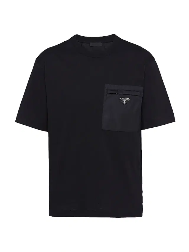 Men's Re-Nylon and Jersey T-Shirt - Black Men's Re-Nylon and Jersey T-Shirt - Black