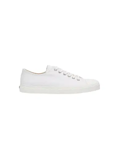 MOSCHINO Men's Canvas Low-Top Sneakers - White - Size 13 | Thumbnail 1 MOSCHINO Men's Canvas Low-Top Sneakers - White - Size 13 | Thumbnail 1