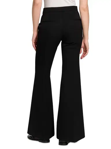 Jil Sander Women's Wool Tailored-Fit Flared Trousers - Black - Size 10 | Thumbnail 5 Jil Sander Women's Wool Tailored-Fit Flared Trousers - Black - Size 10 | Thumbnail 5