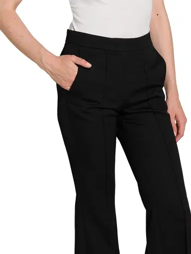 Jil Sander Women's Wool Tailored-Fit Flared Trousers - Black - Size 10 | Thumbnail 6 Jil Sander Women's Wool Tailored-Fit Flared Trousers - Black - Size 10 | Thumbnail 6