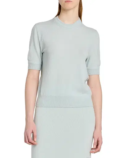 Jil Sander Women's Merino Wool Short-Sleeve Sweater | Thumbnail 3 Jil Sander Women's Merino Wool Short-Sleeve Sweater | Thumbnail 3