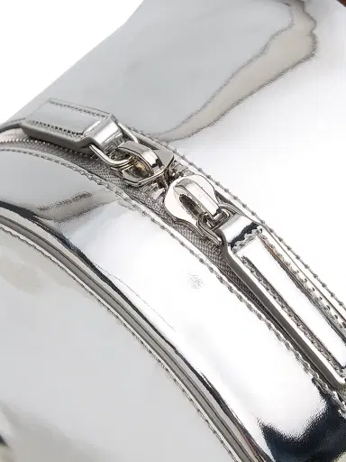 MCM Men's Small Stark Leather Backpack - Silver | Thumbnail 6 MCM Men's Small Stark Leather Backpack - Silver | Thumbnail 6