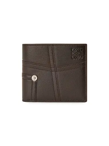 Loewe Men's Panta Leather Bifold Wallet - Vintage Brown | Thumbnail 1 Loewe Men's Panta Leather Bifold Wallet - Vintage Brown | Thumbnail 1