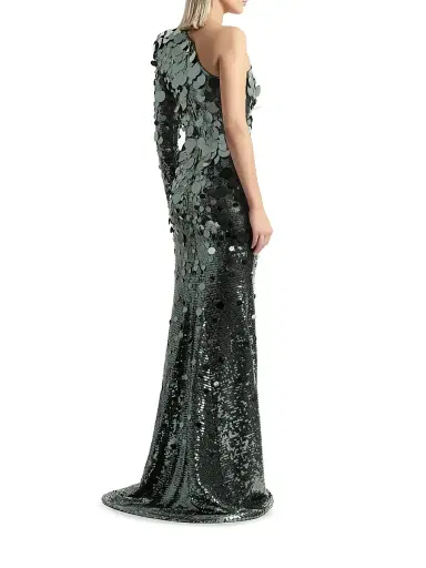 Zhivago Women's The Shimmer Is A Prism Sequined One-Shoulder Gown - Graphite | Thumbnail 5 Zhivago Women's The Shimmer Is A Prism Sequined One-Shoulder Gown - Graphite | Thumbnail 5