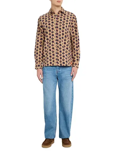 Scotch & Soda Men's Structured Print Button-Front Shirt | Thumbnail 2 Scotch & Soda Men's Structured Print Button-Front Shirt | Thumbnail 2
