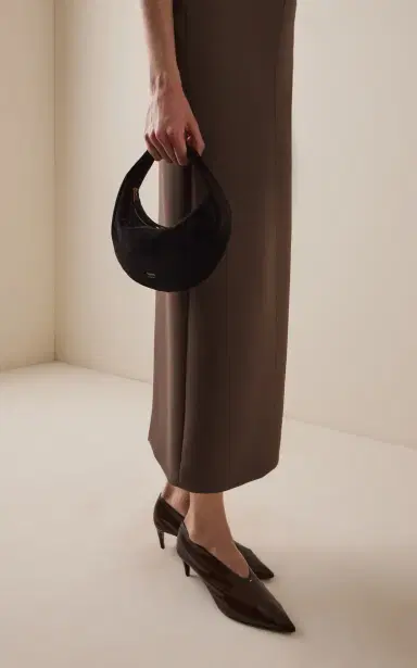 Khaite Olivia Suede Mini Hobo Bag | Thumbnail 3 Khaite Olivia Suede Mini Hobo Bag | Thumbnail 3