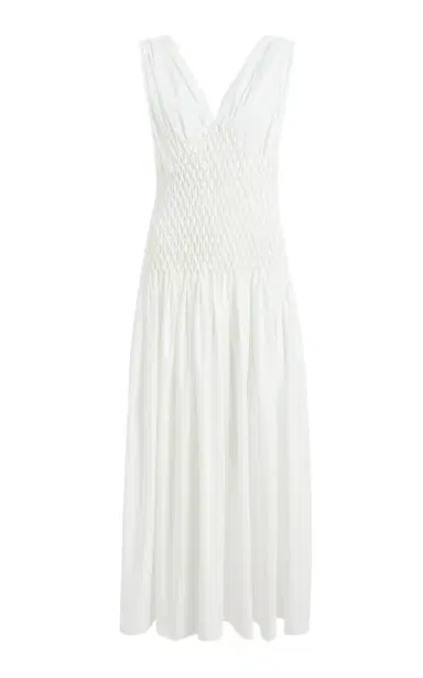 Khaite Nola Cotton Poplin Maxi Dress | Thumbnail 4 Khaite Nola Cotton Poplin Maxi Dress | Thumbnail 4