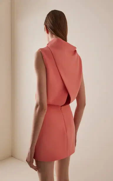 Khaite Astor Crepe Mini Dress | Thumbnail 4 Khaite Astor Crepe Mini Dress | Thumbnail 4