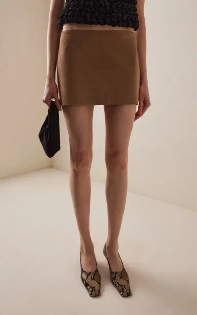 Khaite Jett Suede Mini Skirt | Thumbnail 3 Khaite Jett Suede Mini Skirt | Thumbnail 3