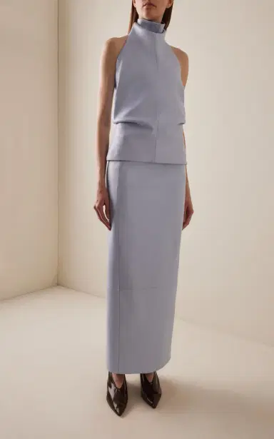 Khaite Rone Plonge Leather Top | Thumbnail 5 Khaite Rone Plonge Leather Top | Thumbnail 5
