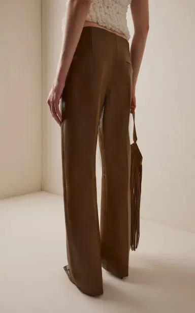 Khaite Mita Plonge Leather Straight-Leg Pants | Thumbnail 4 Khaite Mita Plonge Leather Straight-Leg Pants | Thumbnail 4