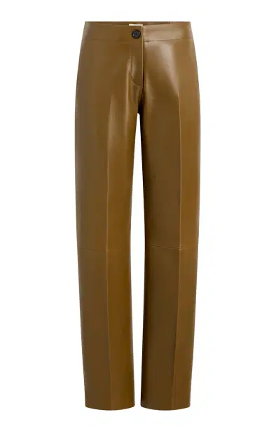 Khaite Mita Plonge Leather Straight-Leg Pants | Thumbnail 5 Khaite Mita Plonge Leather Straight-Leg Pants | Thumbnail 5