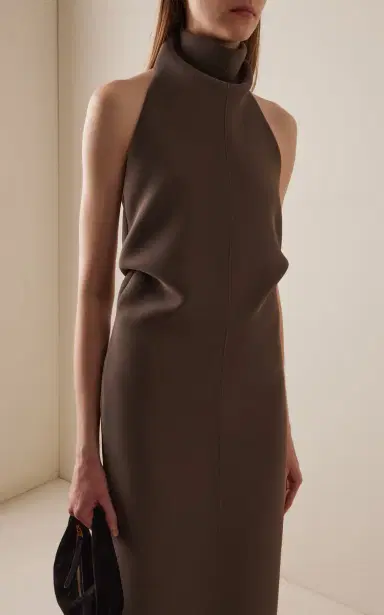 Khaite Roxanne Crepe Maxi Dress | Thumbnail 2 Khaite Roxanne Crepe Maxi Dress | Thumbnail 2