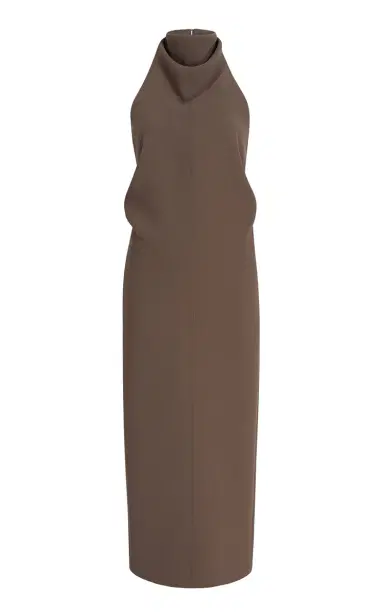 Khaite Roxanne Crepe Maxi Dress | Thumbnail 1 Khaite Roxanne Crepe Maxi Dress | Thumbnail 1