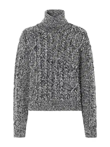 Moncler Grenoble Cable-knit Wool-blend Turtleneck Sweater | Thumbnail 1 Moncler Grenoble Cable-knit Wool-blend Turtleneck Sweater | Thumbnail 1