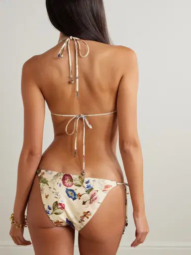 Zimmermann Patience Printed Triangle Bikini | Thumbnail 3 Zimmermann Patience Printed Triangle Bikini | Thumbnail 3