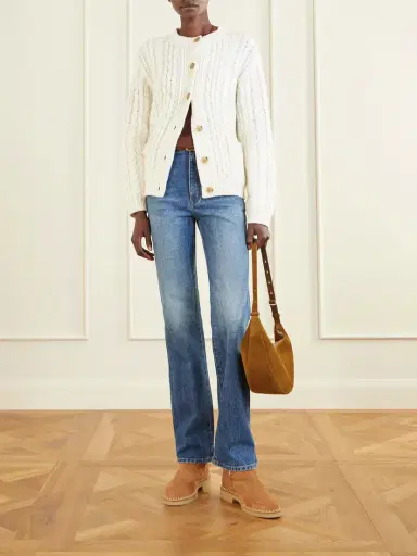 Aquazzura Megeve Lace-detailed Suede Shearling-lined Ankle Boots | Thumbnail 4 Aquazzura Megeve Lace-detailed Suede Shearling-lined Ankle Boots | Thumbnail 4