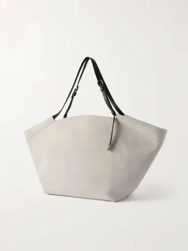 Brunello Cucinelli Leather-trimmed Suede Tote | Thumbnail 4 Brunello Cucinelli Leather-trimmed Suede Tote | Thumbnail 4