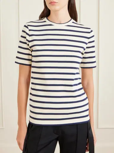 Jil Sander Striped Cotton T-shirt | Thumbnail 2 Jil Sander Striped Cotton T-shirt | Thumbnail 2