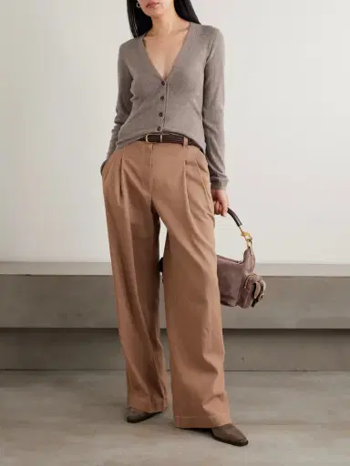 Brunello Cucinelli Metallic Ribbed-knit Cardigan | Thumbnail 2 Brunello Cucinelli Metallic Ribbed-knit Cardigan | Thumbnail 2