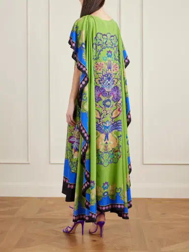 La DoubleJ Magic Cape-effect Printed Silk Crepe De Chine Maxi Dress | Thumbnail 3 La DoubleJ Magic Cape-effect Printed Silk Crepe De Chine Maxi Dress | Thumbnail 3