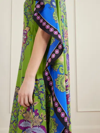 La DoubleJ Magic Cape-effect Printed Silk Crepe De Chine Maxi Dress | Thumbnail 4 La DoubleJ Magic Cape-effect Printed Silk Crepe De Chine Maxi Dress | Thumbnail 4
