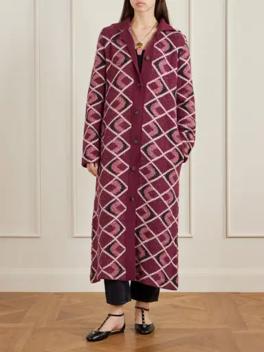 La DoubleJ Jacquard-knit Coat | Thumbnail 3 La DoubleJ Jacquard-knit Coat | Thumbnail 3