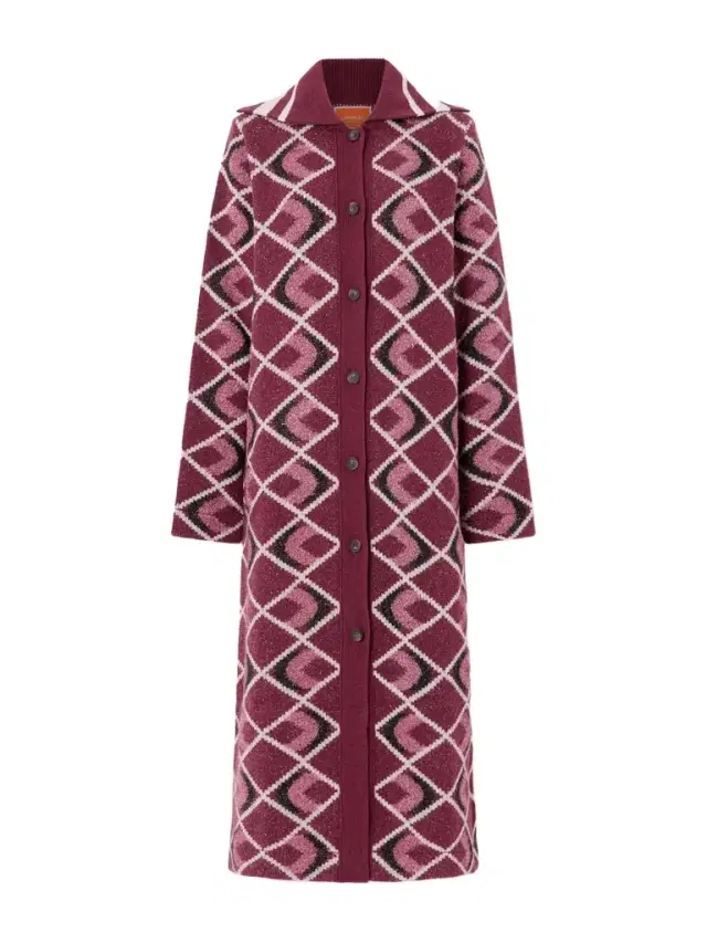 Jacquard-knit Coat Jacquard-knit Coat