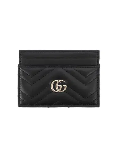 Gucci Gg Marmont Quilted Leather Cardholder | Thumbnail 1 Gucci Gg Marmont Quilted Leather Cardholder | Thumbnail 1