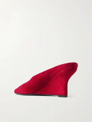 TOTEME Velvet Wedge Mules | Thumbnail 3 TOTEME Velvet Wedge Mules | Thumbnail 3