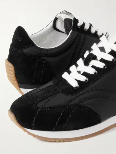 TOTEME Sport Suede-trimmed Shell Sneakers | Thumbnail 4 TOTEME Sport Suede-trimmed Shell Sneakers | Thumbnail 4