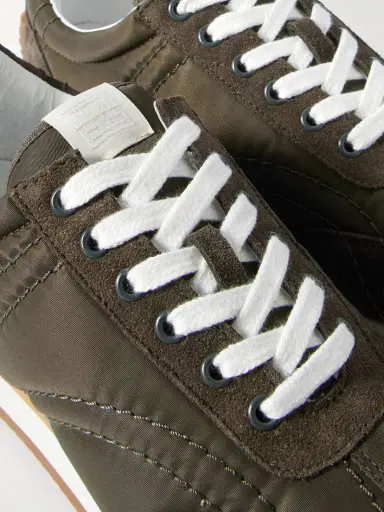 TOTEME The Sport Suede And Twill Sneakers | Thumbnail 4 TOTEME The Sport Suede And Twill Sneakers | Thumbnail 4