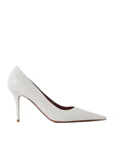 Amina Muaddi Barbara Leather Pumps | Thumbnail 1 Amina Muaddi Barbara Leather Pumps | Thumbnail 1